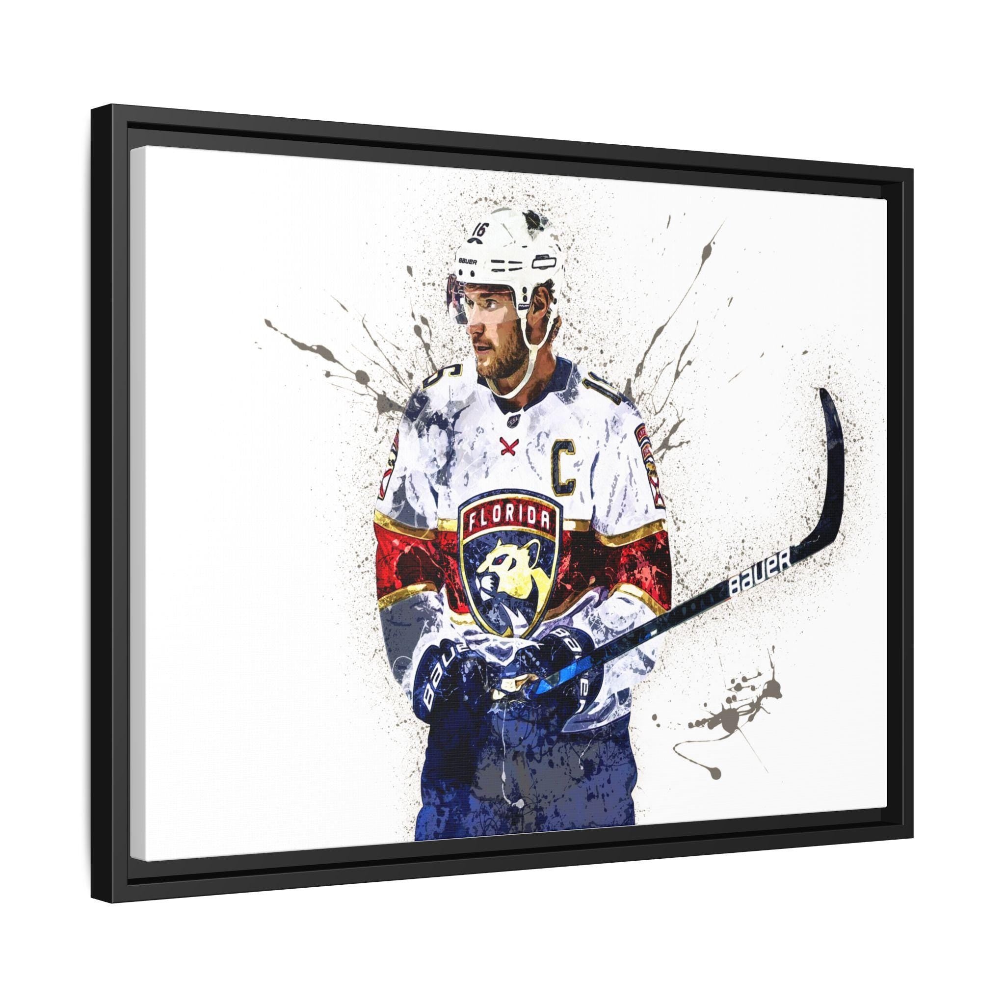 Aleksander Barkov, Florida Panthers, Gallery Canvas Wrap or Museum-Quality Poster Print, Wall Decor for Man Cave, Office or Kids Room