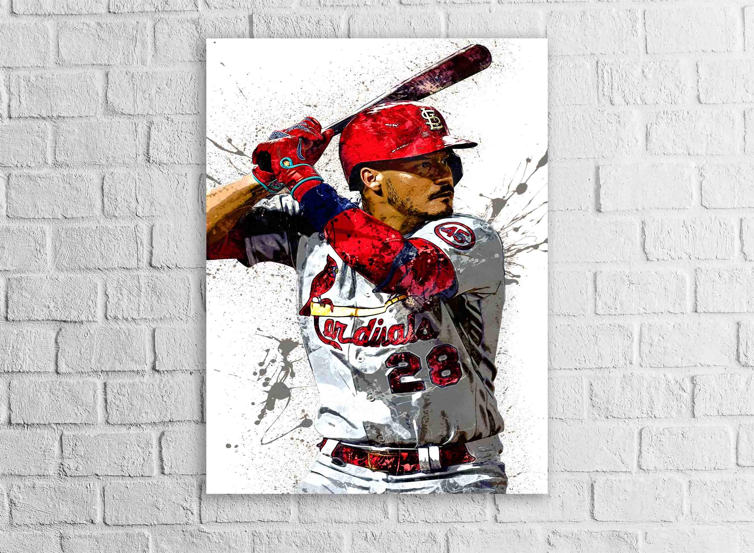 Nolan Arenado Poster, St. Louis Cardinals, Gallery Canvas Wrap or Museum-Quality Poster, Man Cave, Kids room, Dorm Room, Kids Room