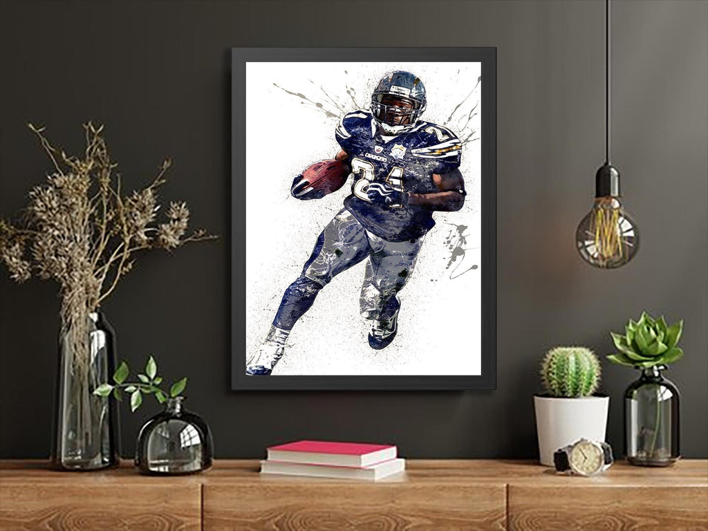 LaDainian Tomlinson Poster: Los Angeles Chargers Fine Art