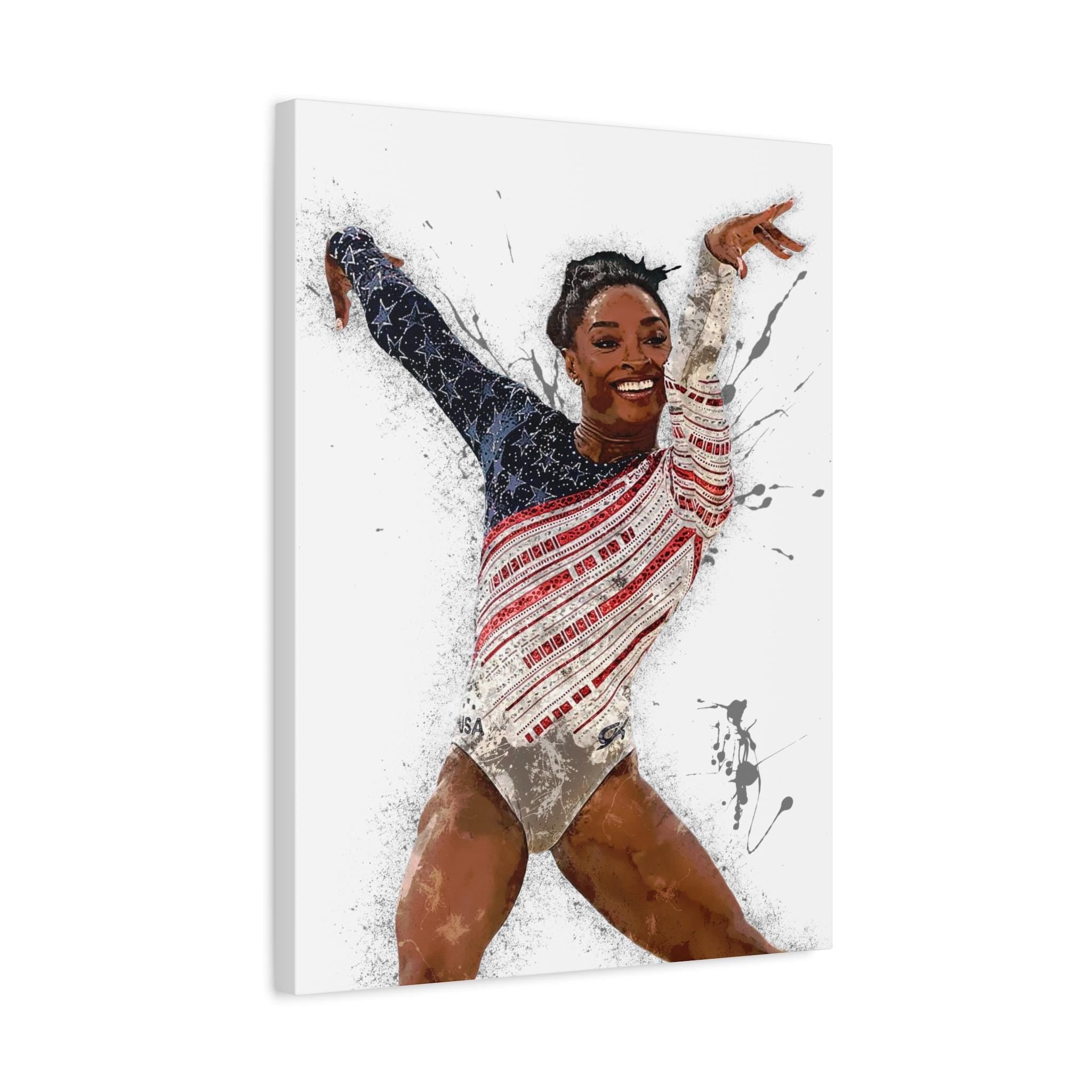 Simone Biles Poster, Gallery Canvas Wrap or Premium Poster, Wall Decor, Man Cave, Kids room, Office