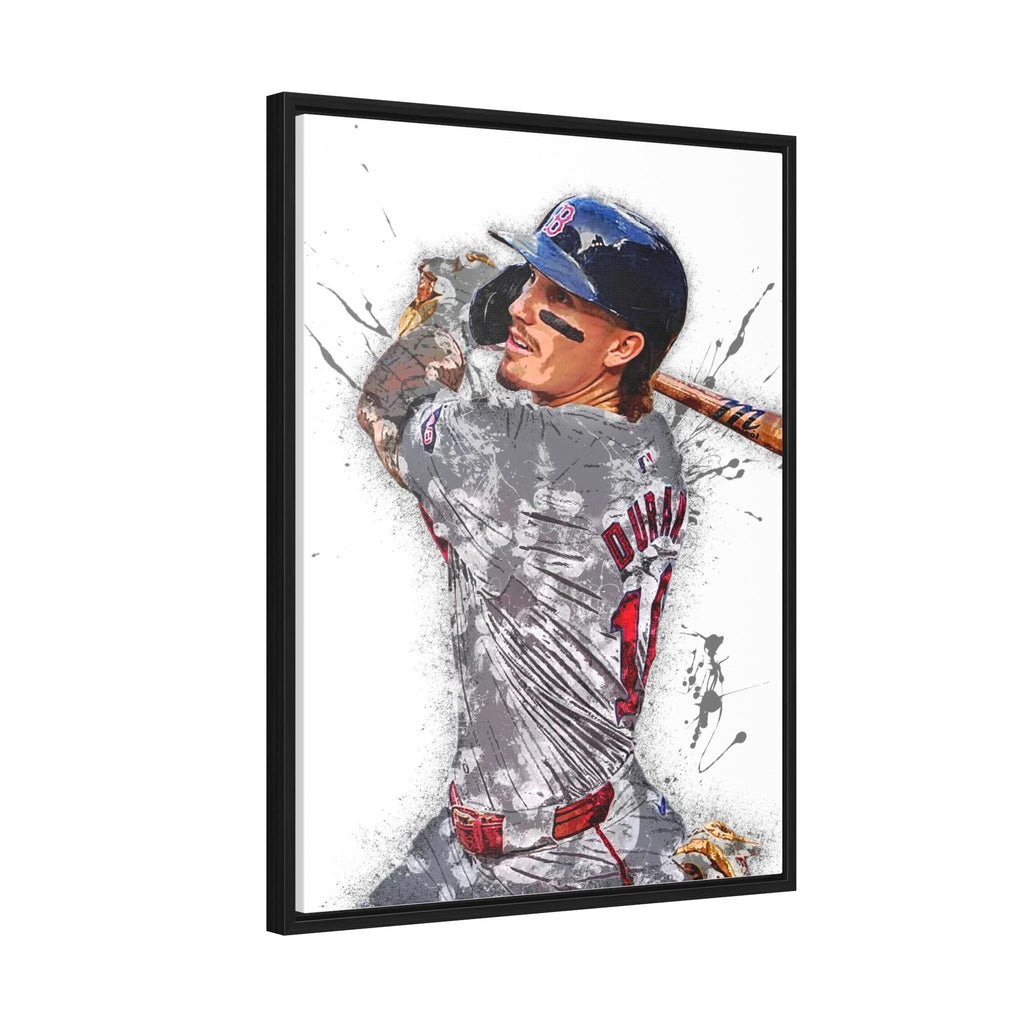 Jarren Duran Poster, Boston Red Sox, Gallery Canvas Wrap or Museum-Quality Poster Print, Fine Art, Man Cave, Office or Kids Room