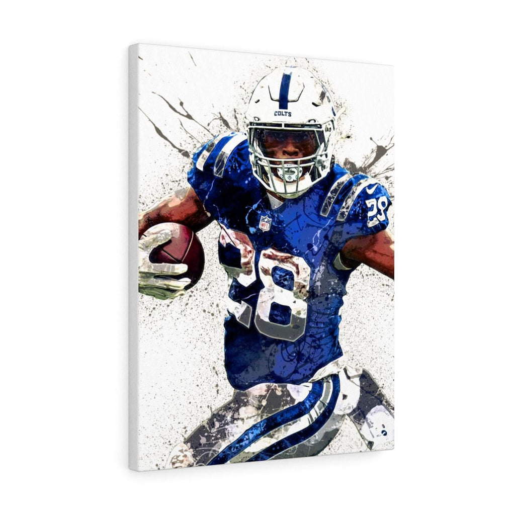Jonathan Taylor Colts Poster: Indianapolis Football Art, Man Cave Decor