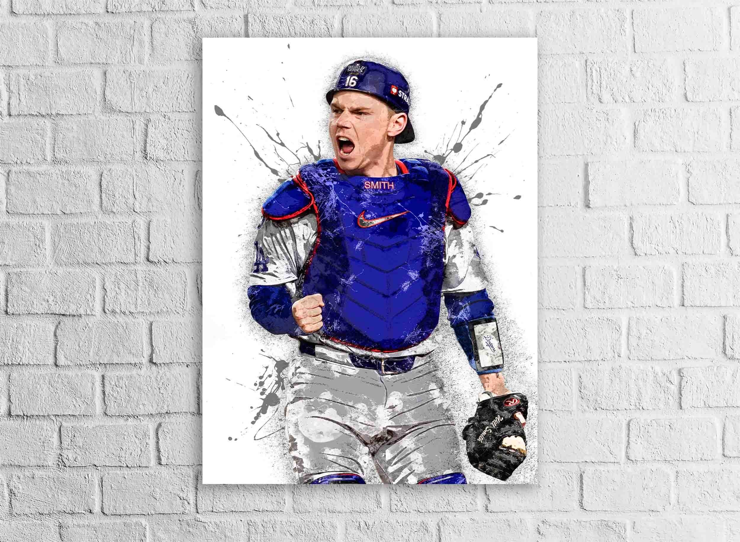 Will Smith Poster, Los Angeles Dodgers, Gallery Canvas Wrap, Fine Art, Wall Decor for Man Cave, Kids room, Dorm Room