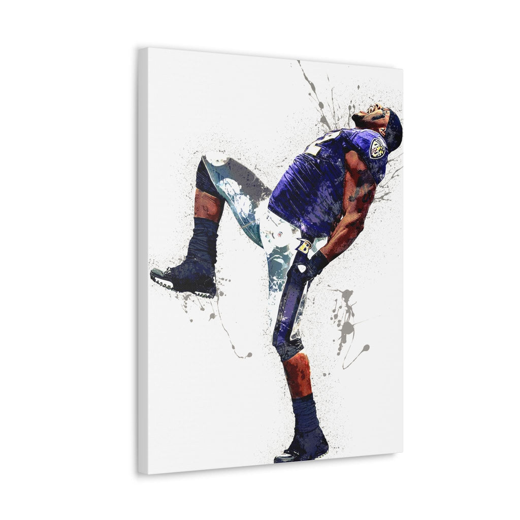 Ray Lewis Poster, Baltimore Ravens, Gallery Canvas Wrap or Museum-Quality Poster, Fine Art, Wall Decor for Man Cave, Kids room