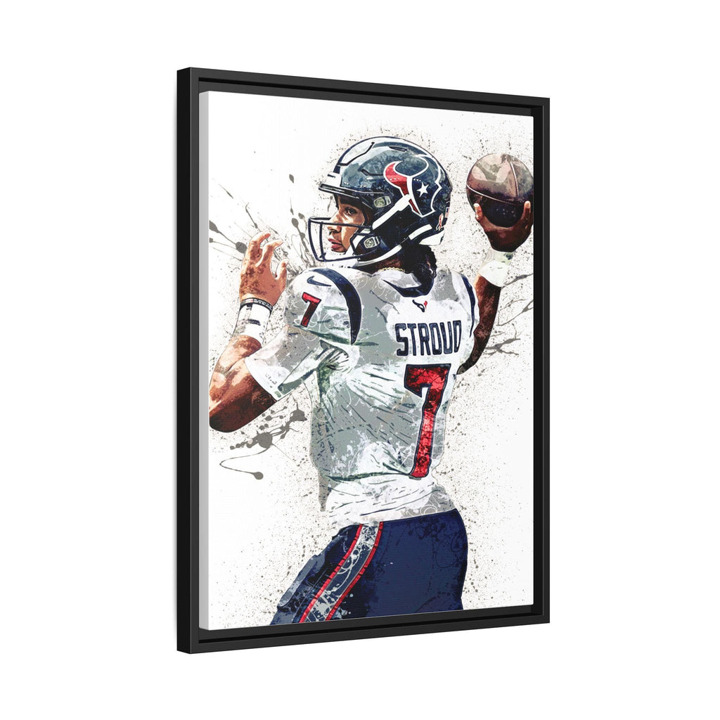 CJ Stroud Poster, Houston Texans, Gallery Canvas Wrap or Museum-Quality Poster, Man Cave, Kids room, Dorm Room, Office