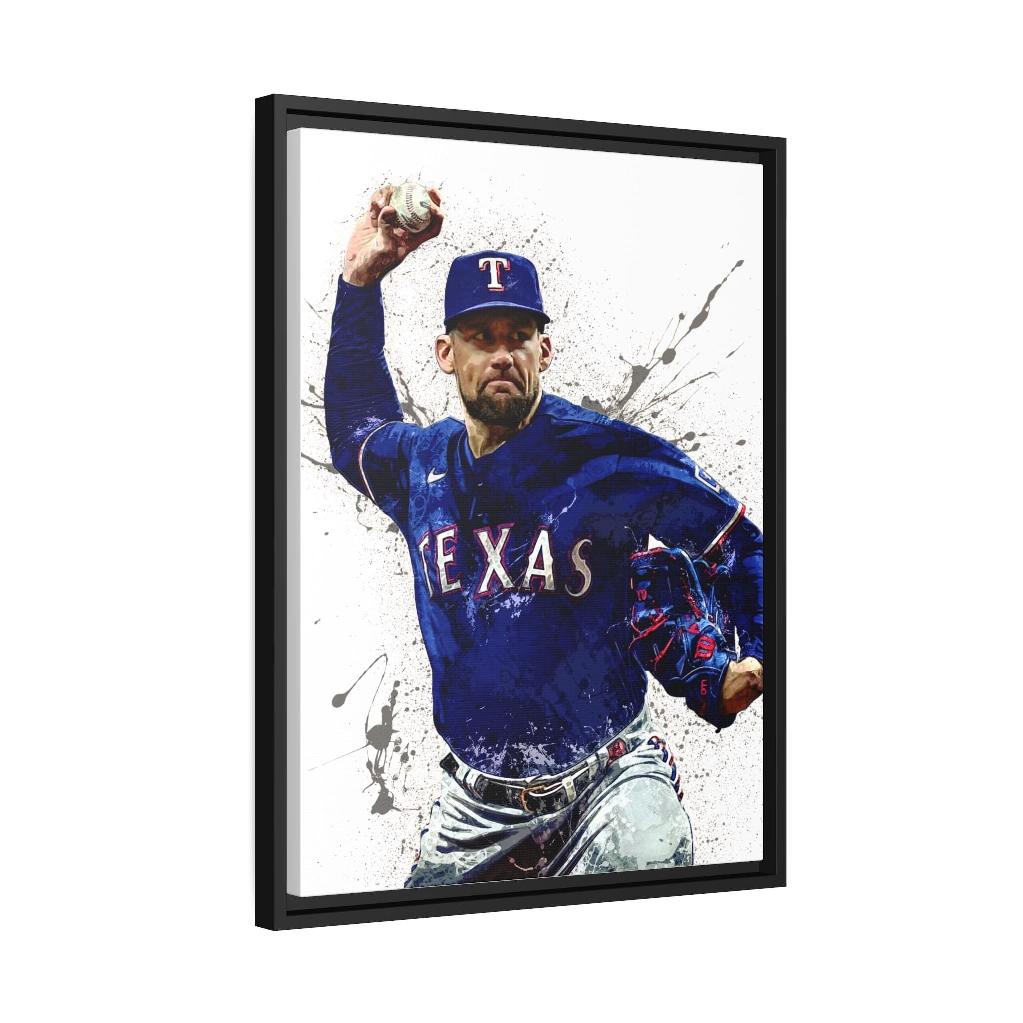 Nathan Eovaldi Texas Rangers Poster, Canvas Wrap: Man Cave Sports Art