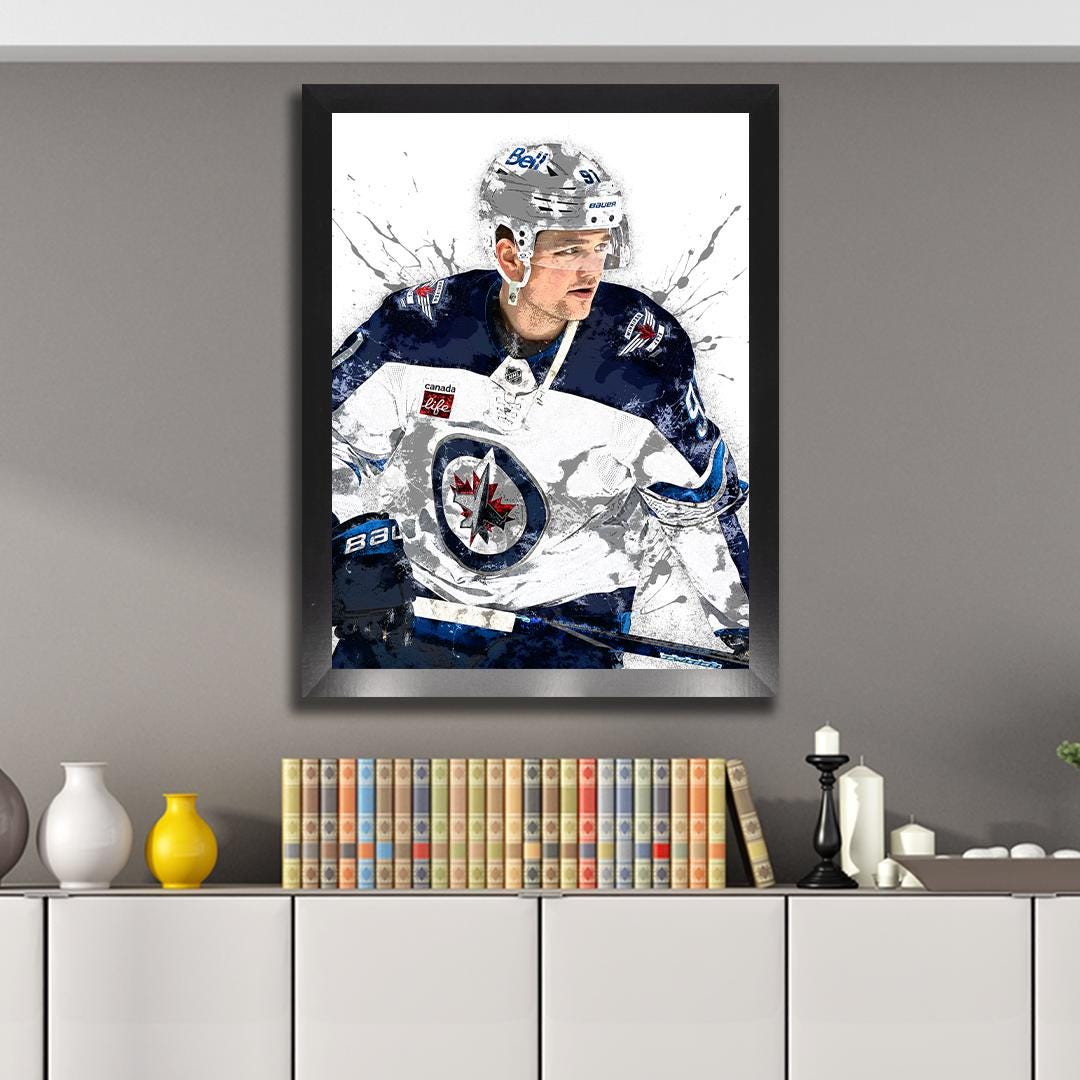 Cole Perfetti Poster, Winnipeg Jets, Gallery Canvas Wrap or Premium Poster, Hockey Wall art, Man Cave, Kids room, Office