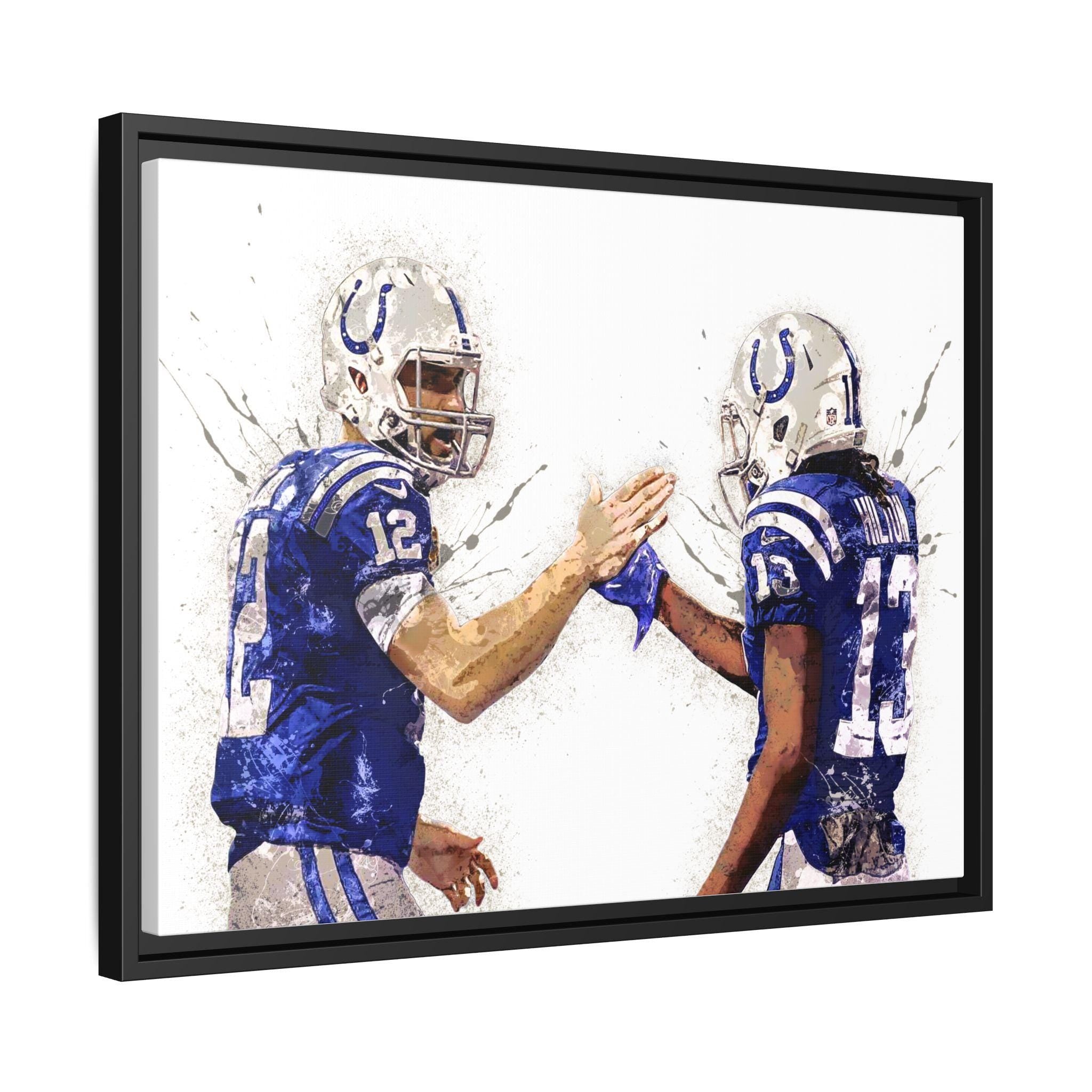 Andrew Luck & T. Y. Hilton Colts Poster: Man Cave Sports Art