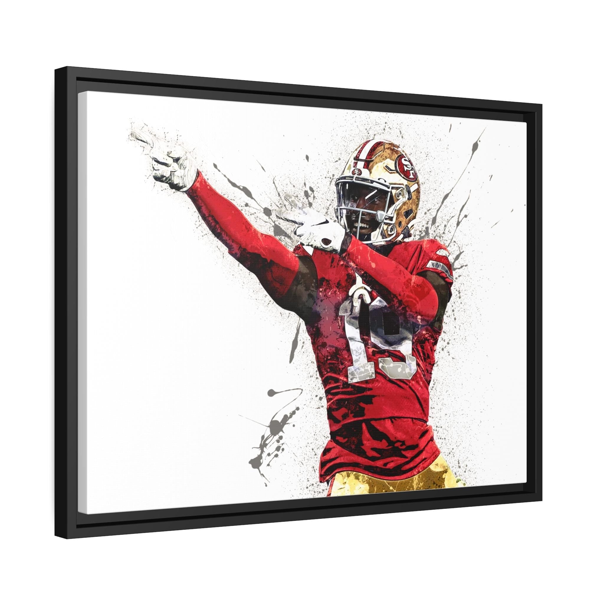 Deebo Samuel Poster, San Francisco 49ers, Gallery Canvas Wrap or Premium Poster, Fine Art Quality, Man Cave, Kids room