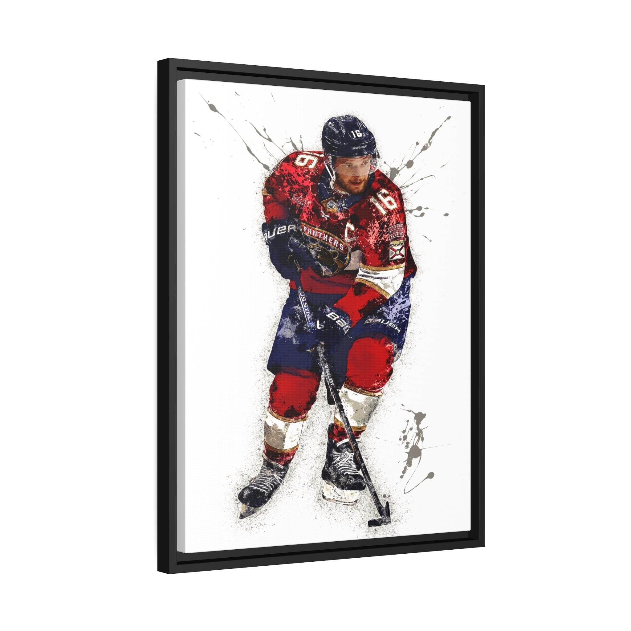 Aleksander Barkov Poster, Florida Panthers, Gallery Canvas Wrap or Museum-Quality Poster Print, Wall Decor for Man Cave, Office or Kids Room