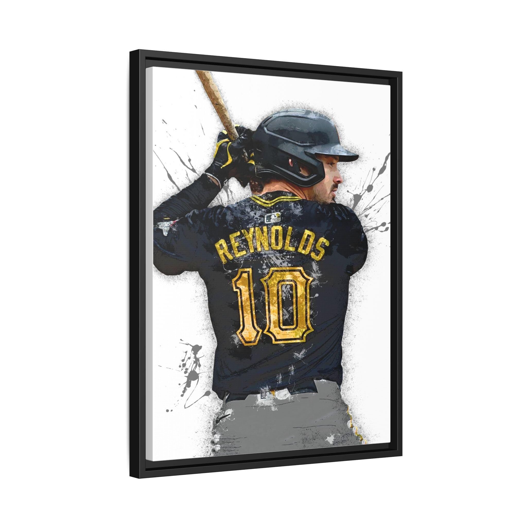 Bryan Reynolds Poster, Pittsburgh Pirates, Gallery Canvas Wrap or Museum-Quality Poster Print, Man Cave, Office, Dorm Room or Kids Room