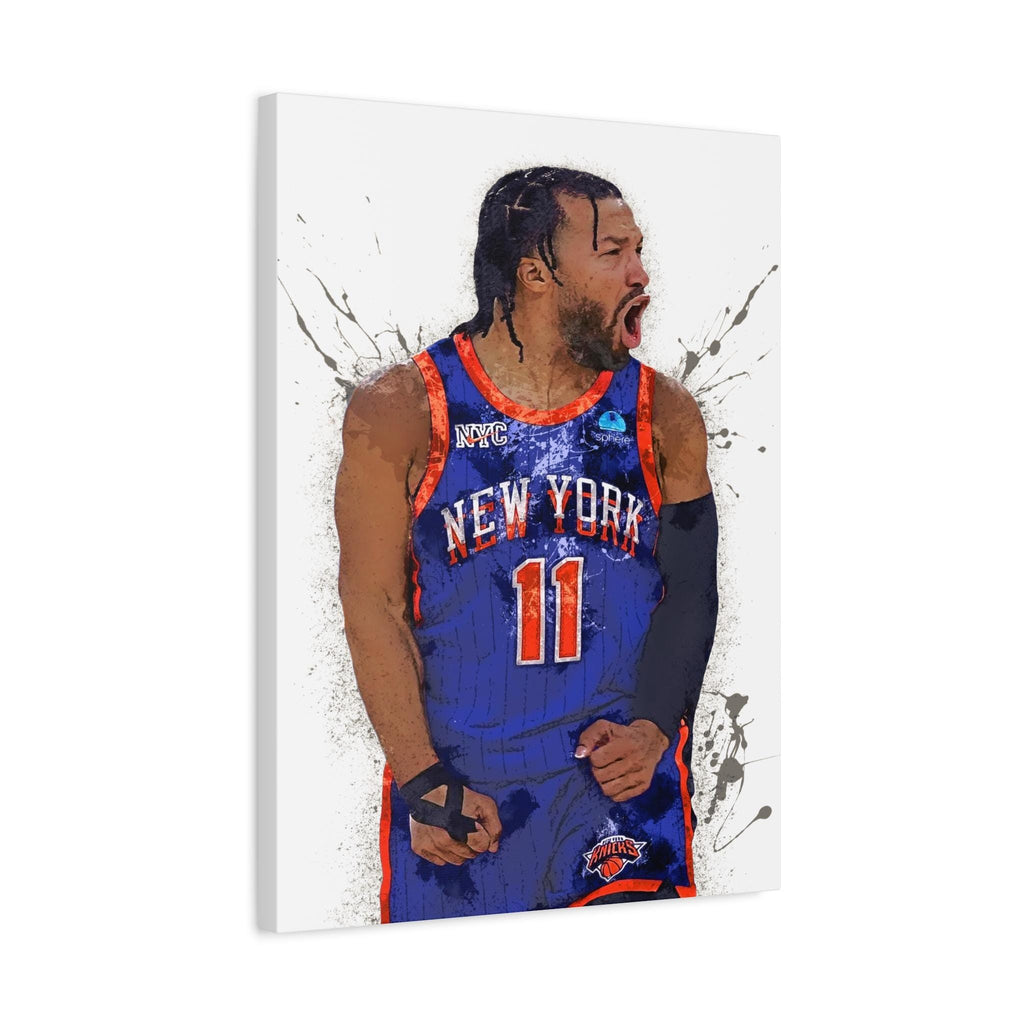 Jalen Brunson Poster, NY Knicks, Gallery Canvas Wrap or Museum-Quality Poster Print, Fine Art, Man Cave, Kids Room, Office, Dorm Room