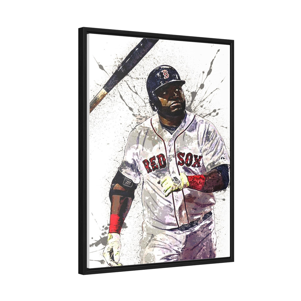 David Ortiz Poster, Boston Red Sox, Gallery Canvas Wrap, Fine Art, Wall Decor for Man Cave, Kids room, Dorm Room