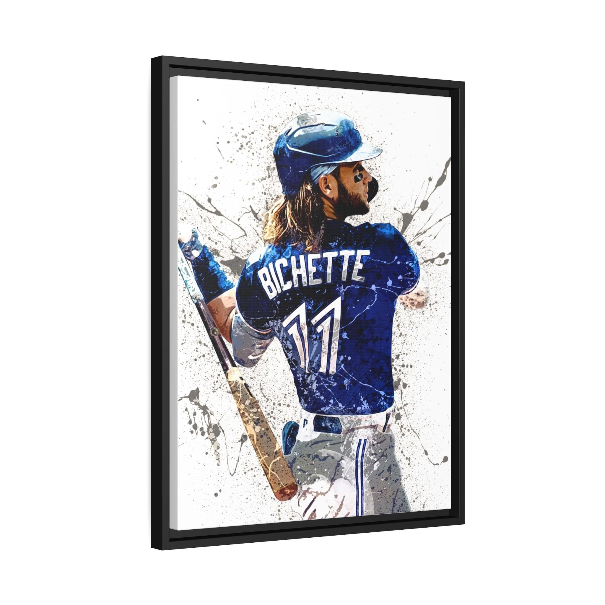 Bo Bichette Poster, Toronto Blue Jays, Gallery Canvas Wrap or Museum-Quality Poster, Man Cave, Kids room, Office