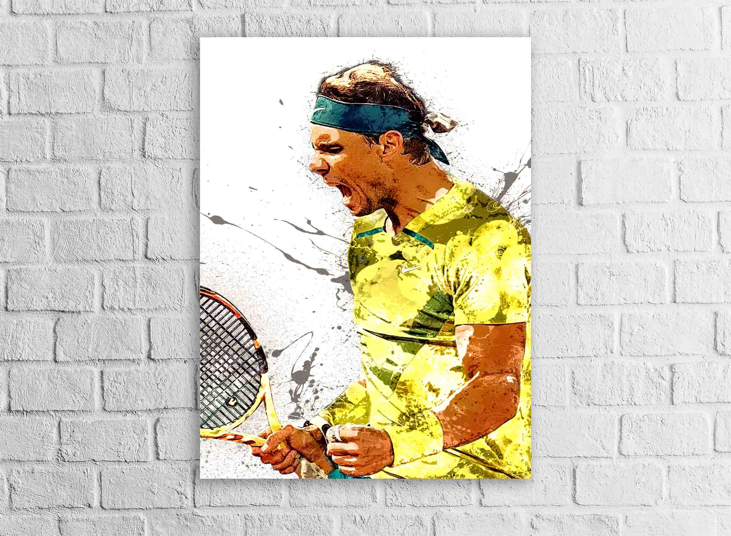 Rafael Nadal Poster, Gallery Canvas Wrap or Premium Poster, Quality, Man Cave, Office, Dorm Room, Kids room