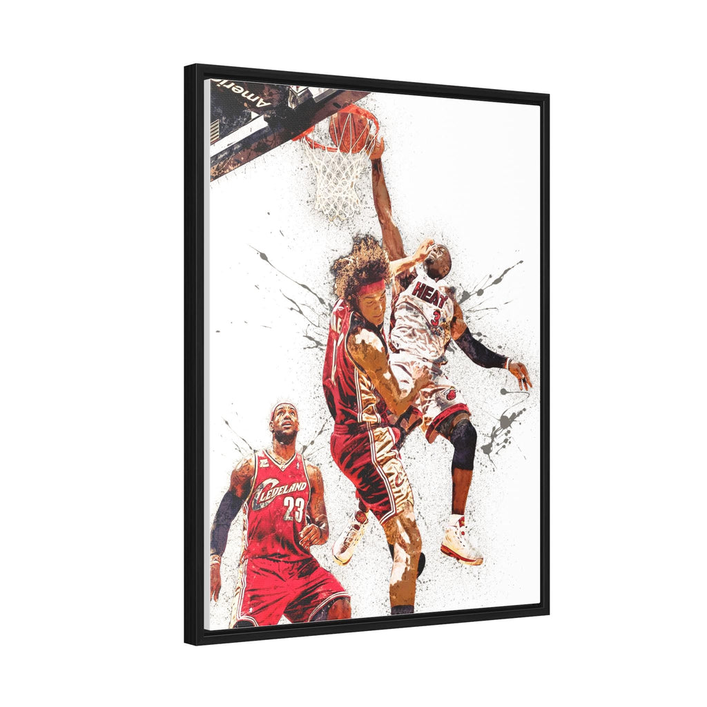 Dwyane Wade Legendary Dunk Poster, Miami Heat, Gallery Canvas Wrap or Museum-Quality Poster, Fine Art, Man Cave, Kids room, Dorm Room