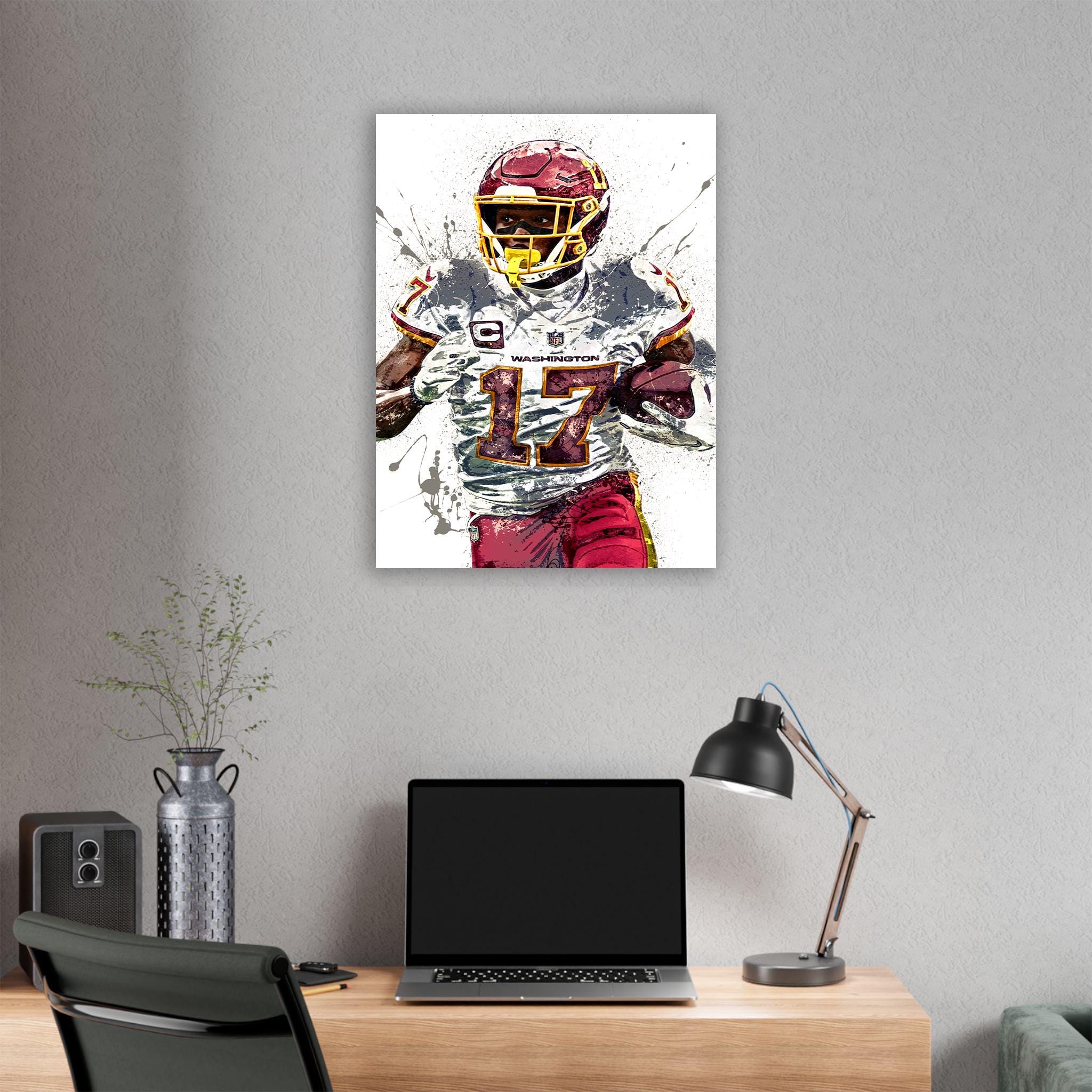 Terry McLaurin Poster, Washington Commanders, Gallery Canvas Wrap or Premium Poster, Fine Art, Man Cave, Kids room, Office