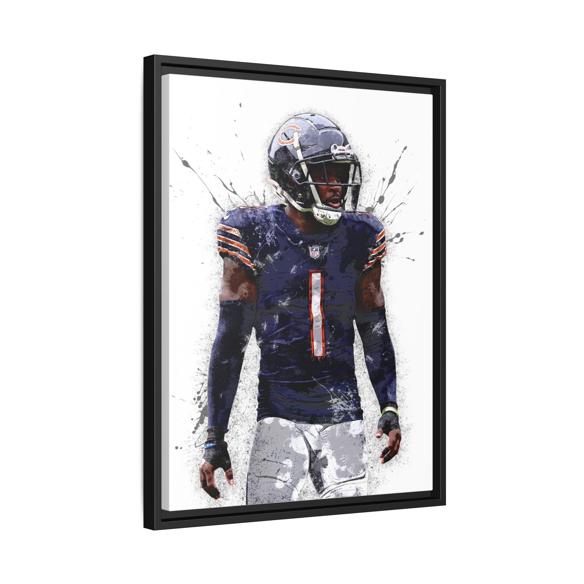 Jaylon Johnson Chicago Bears Poster: Man Cave Wall Art
