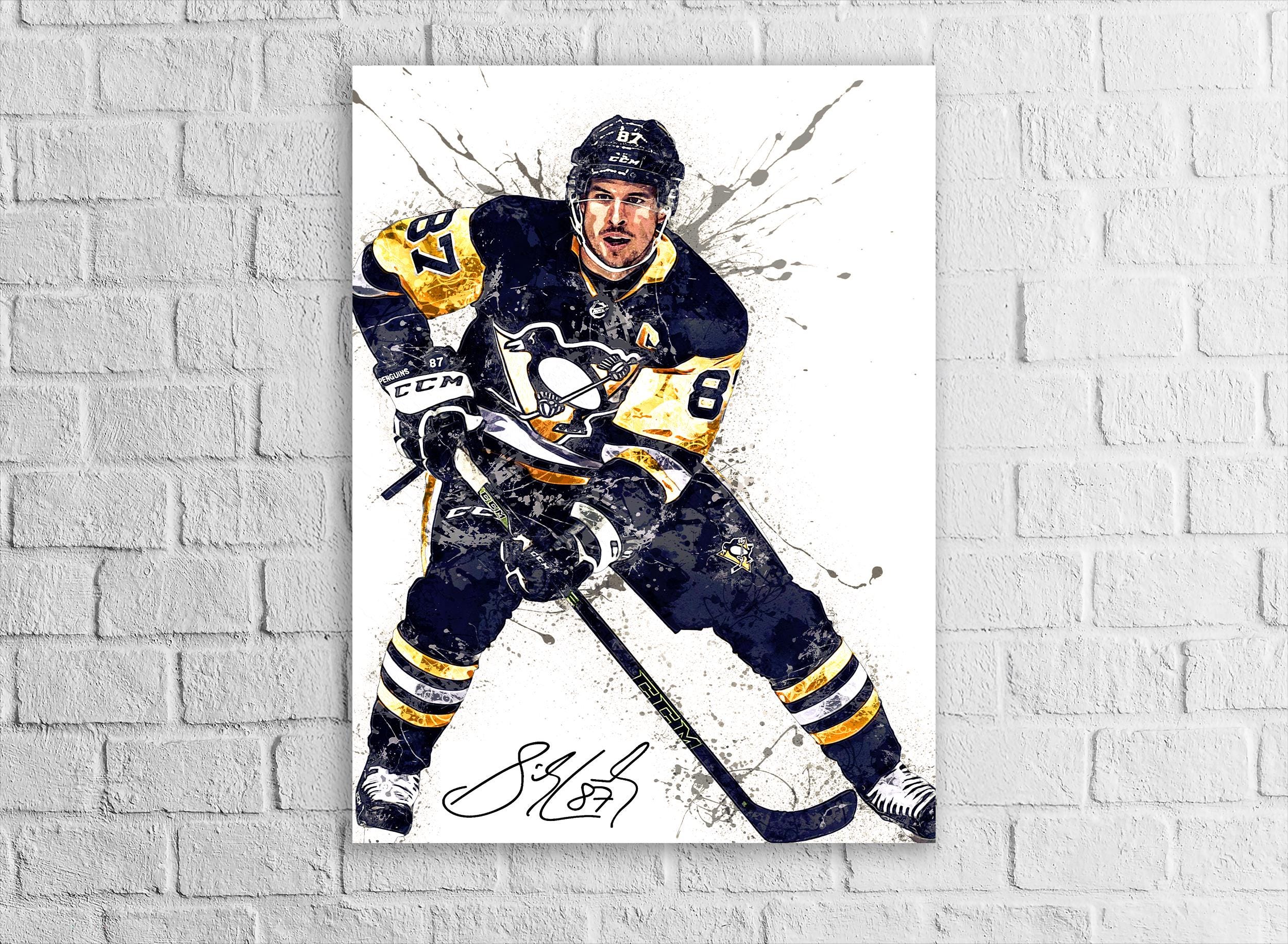 Sidney Crosby Poster, Canvas Print: Pittsburgh Penguins Wall Art