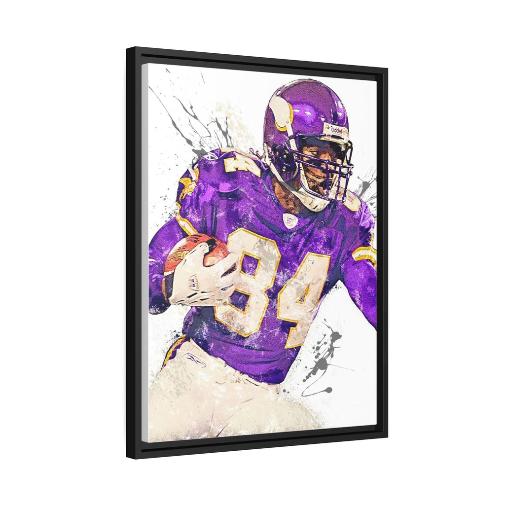 Randy Moss Poster, Minnesota Vikings, Canvas Wrap or Museum-Quality Poster, Fine Art, Wall Decor, Man Cave, Kids room