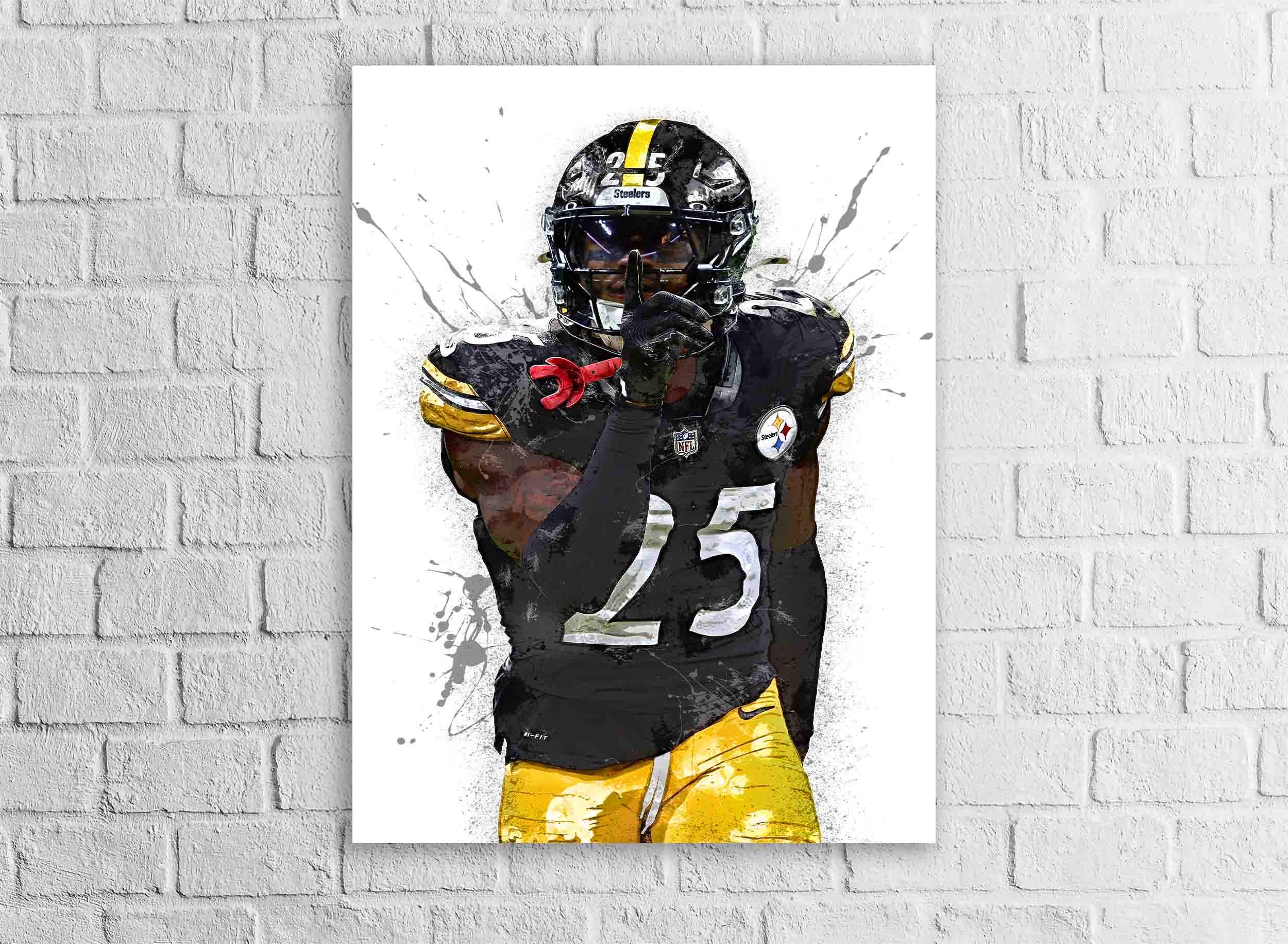 DeShon Elliott Steelers Poster: Man Cave Wall Art, Kids Room Decor