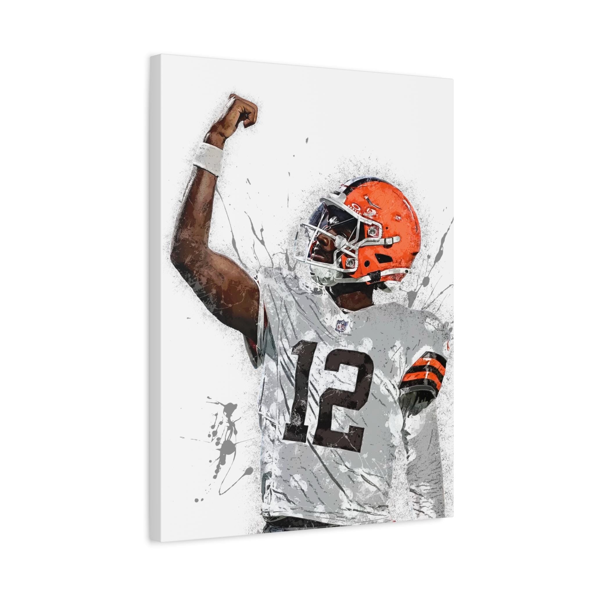 Shedeur Sanders Poster, Cleveland Browns, Gallery Canvas Wrap: Man Cave, Kids room, Office Wall Art