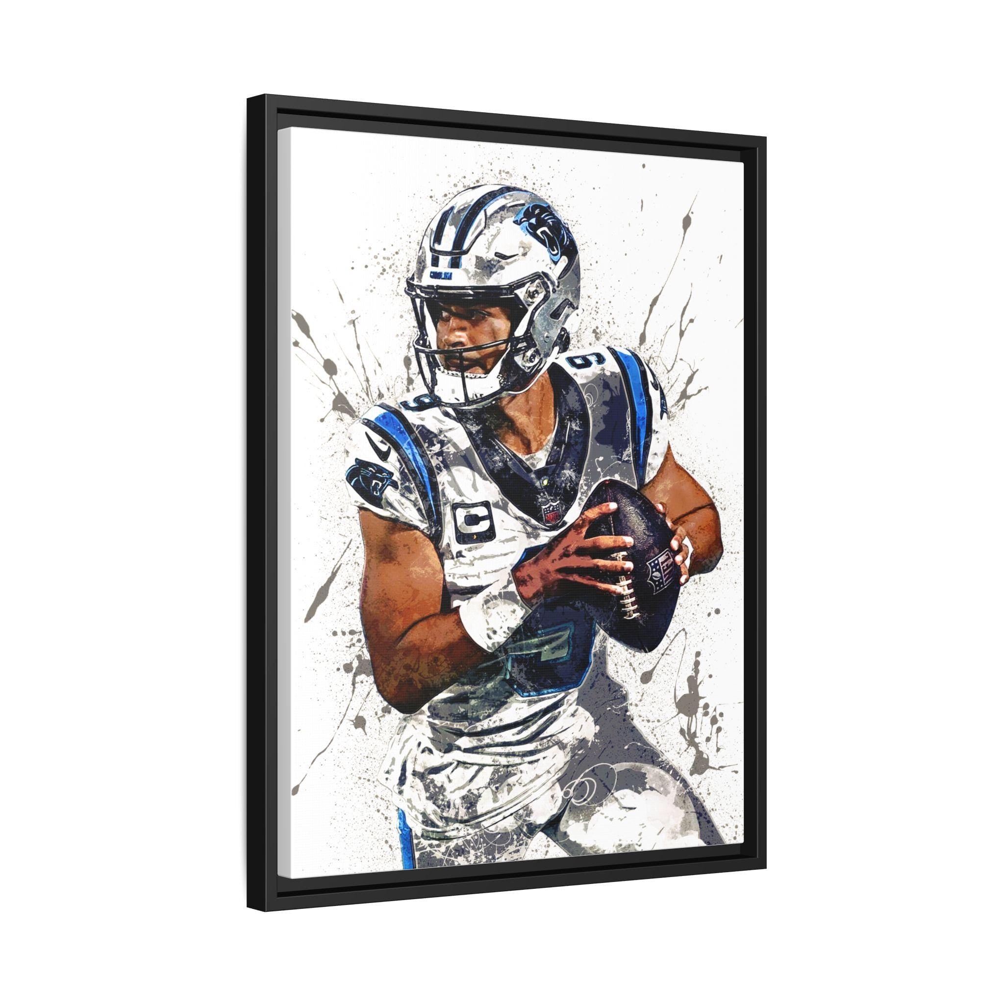 Bryce Young Poster, Carolina Panthers, Gallery Canvas Wrap, Museum-Quality Poster, Wall Art, Man Cave, Kids room, Office