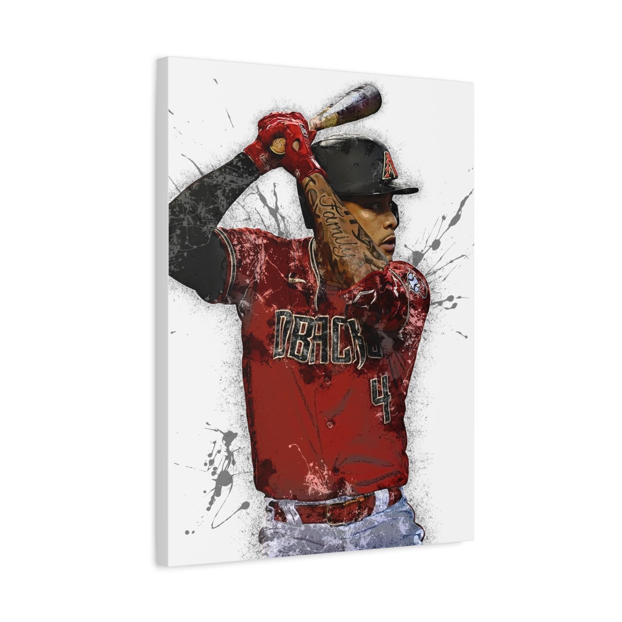 Ketel Marte Arizona Diamondbacks Poster: Sports Art, Man Cave Decor