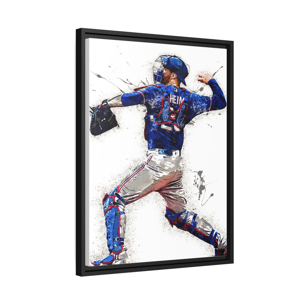 Jonah Heim Poster, Texas Rangers, Gallery Canvas Wrap or Museum-Quality Poster, Man Cave, Kids room, Office