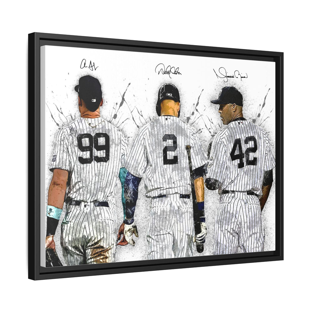 Aaron Judge, Derek Jeter, Mariano Rivera, NY Yankees, Gallery Canvas Wrap or Museum-Quality Poster, Fine Art, Man Cave, Kids room, Dorm Room