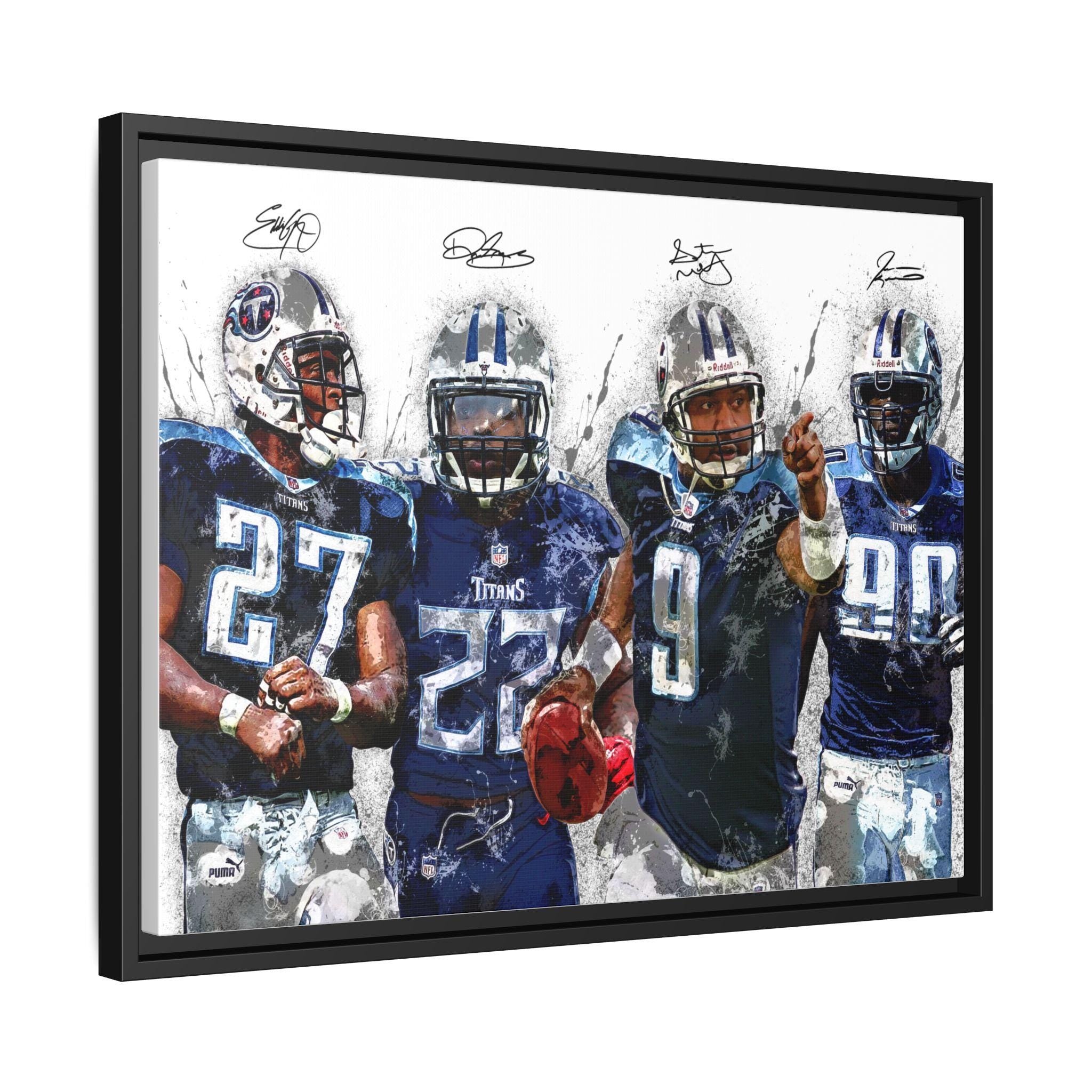 Titans Legends, Tennessee Titans, Gallery Canvas Wrap, Museum-Quality Poster, Wall Art, Man Cave, Kids room, Office