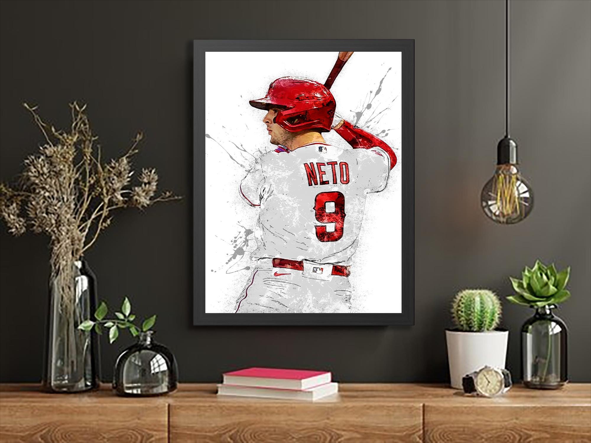 Zach Neto Los Angeles Angels Poster: Sports Art for Man Cave