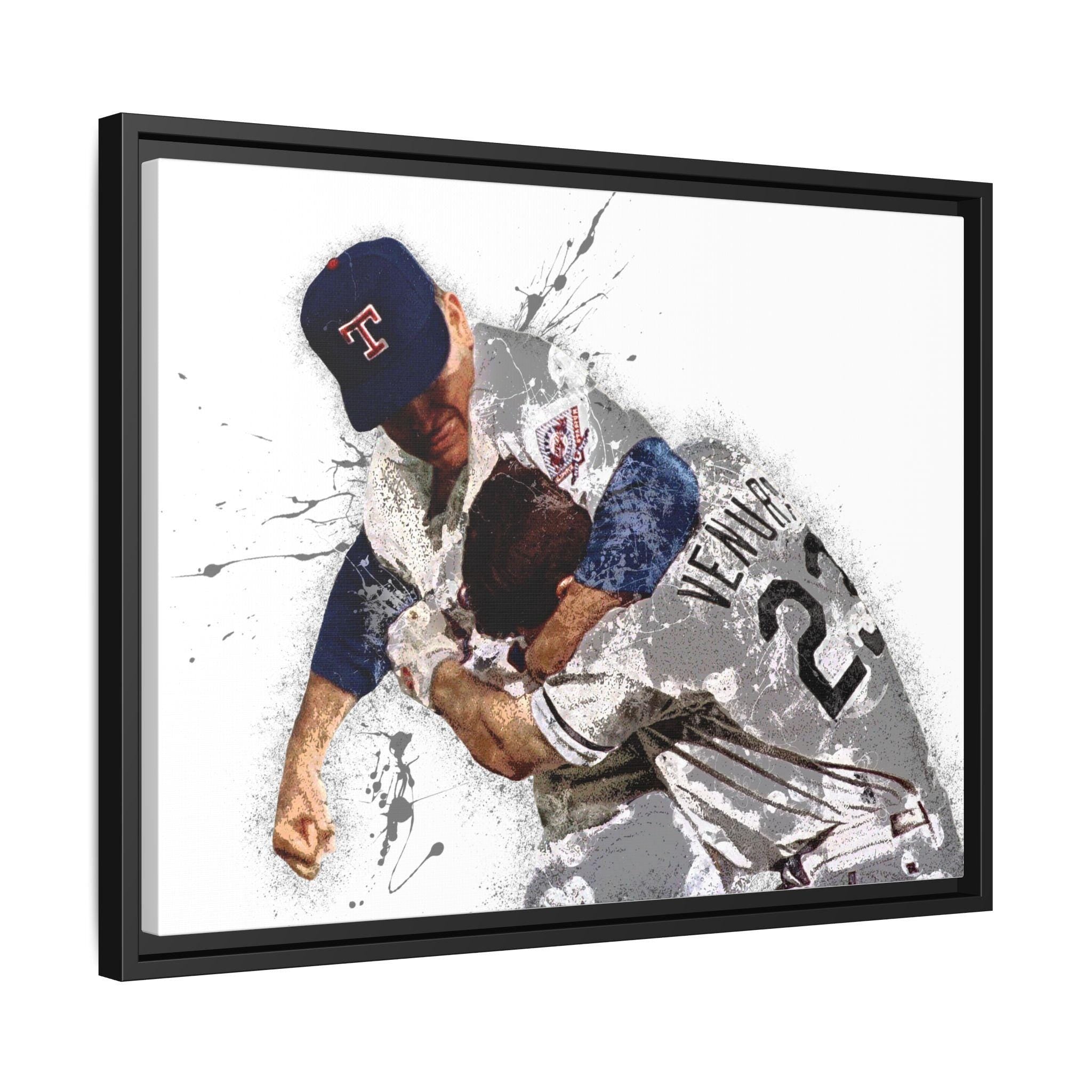 Nolan Ryan vs Robin Ventura Fight Poster, Texas Rangers, Gallery Canvas Wrap or Museum-Quality Poster, Man Cave, Kids room, Office