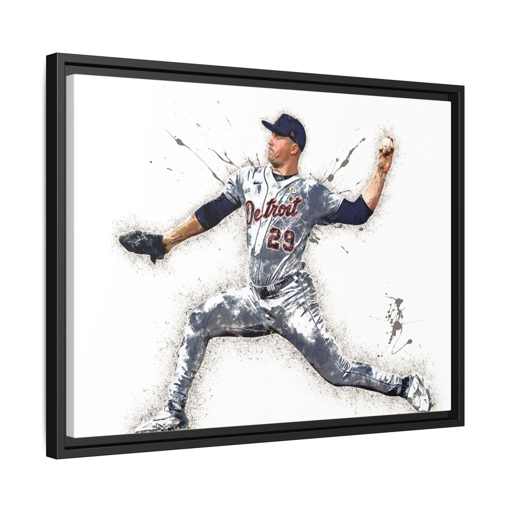 Tarik Skubal Poster, Detroit Tigers, Gallery Canvas Wrap, Fine Art, Wall Decor for Man Cave, Kids room, Dorm Room