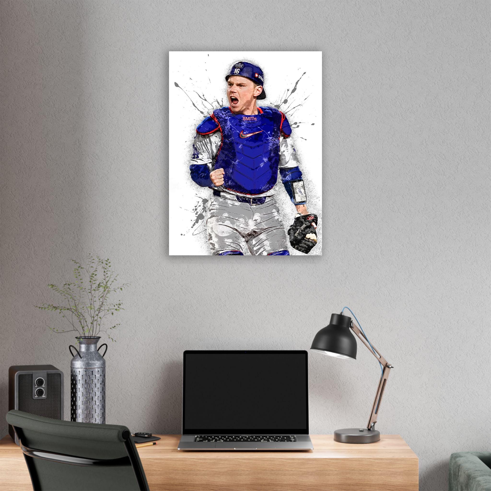 Will Smith Poster, Los Angeles Dodgers, Gallery Canvas Wrap, Fine Art, Wall Decor for Man Cave, Kids room, Dorm Room