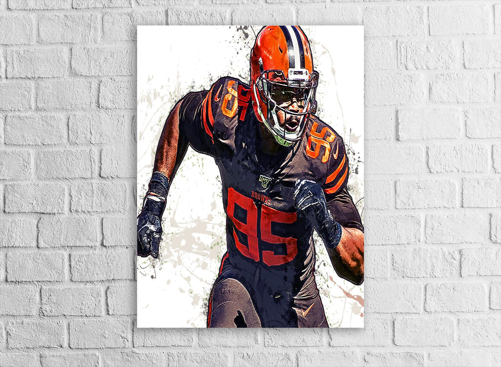 Myles Garrett Cleveland Browns Poster: Sports Art for Man Cave