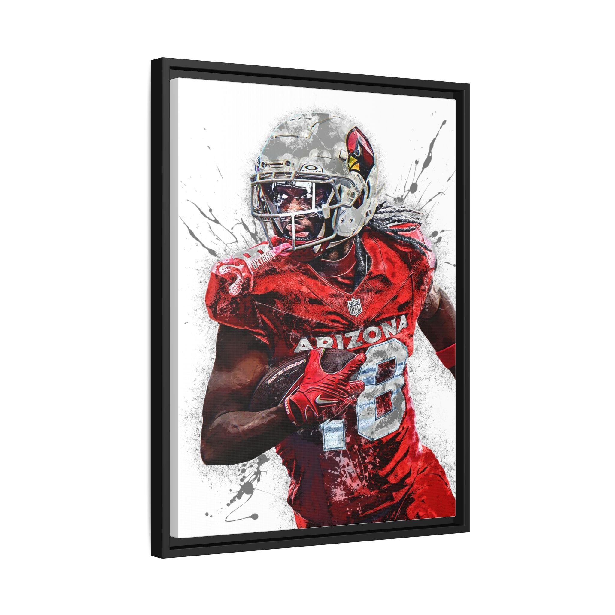 Marvin Harrison Jr. Poster, Arizona Cardinals, Gallery Canvas Wrap or Museum-Quality Poster, Fine Art, Wall Decor for Man Cave, Kids room
