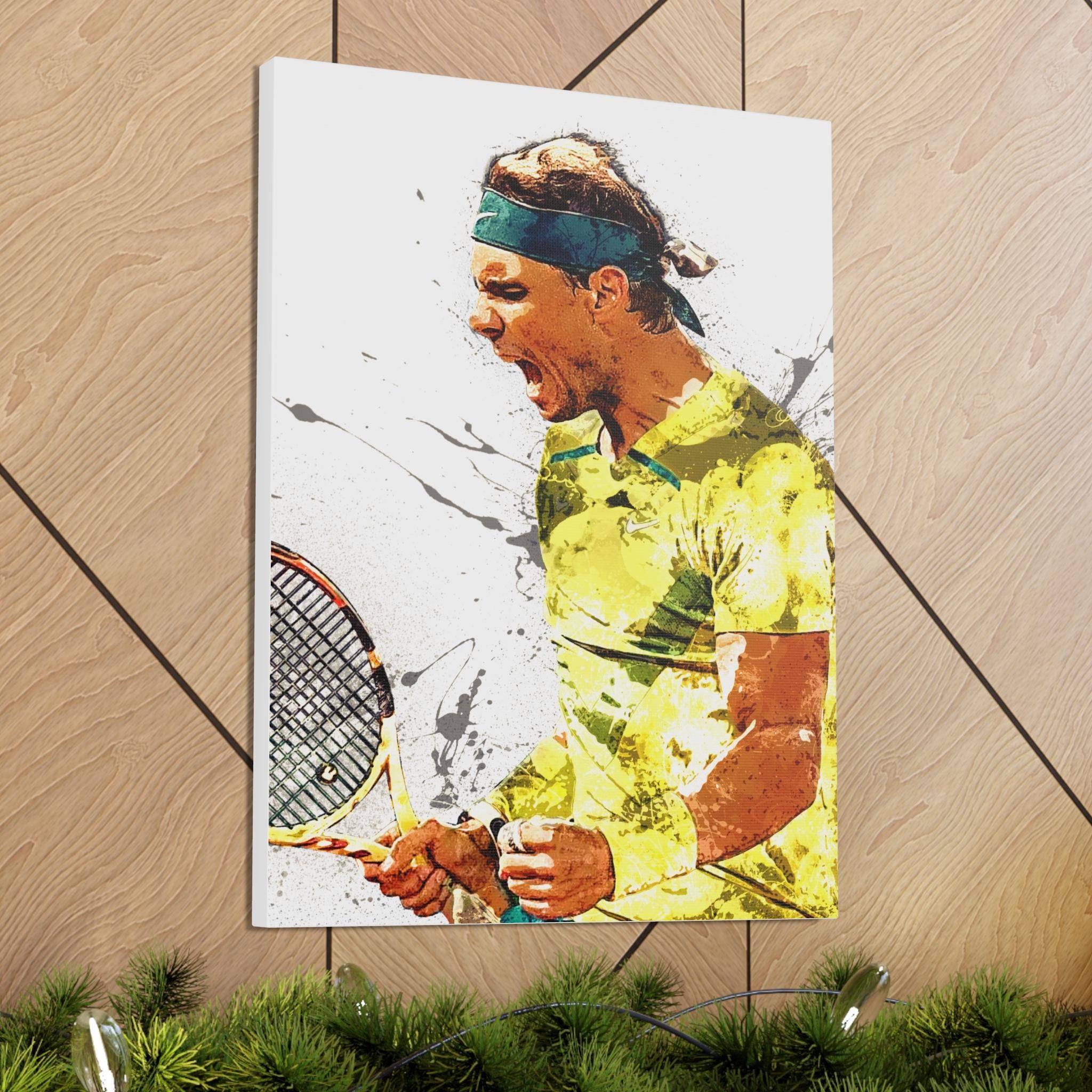 Rafael Nadal Poster, Gallery Canvas Wrap or Premium Poster, Quality, Man Cave, Office, Dorm Room, Kids room