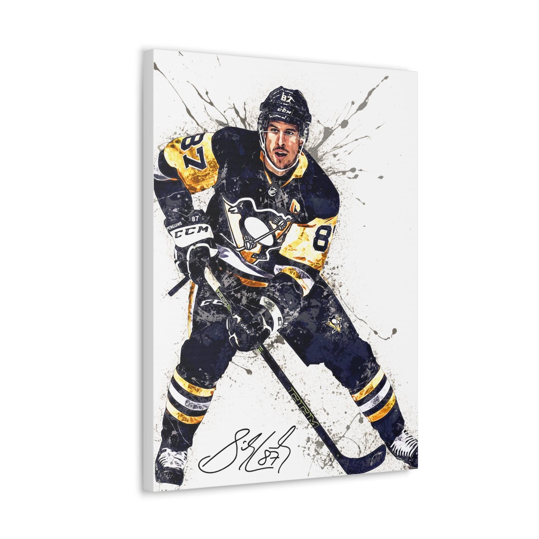Sidney Crosby Poster, Canvas Print: Pittsburgh Penguins Wall Art
