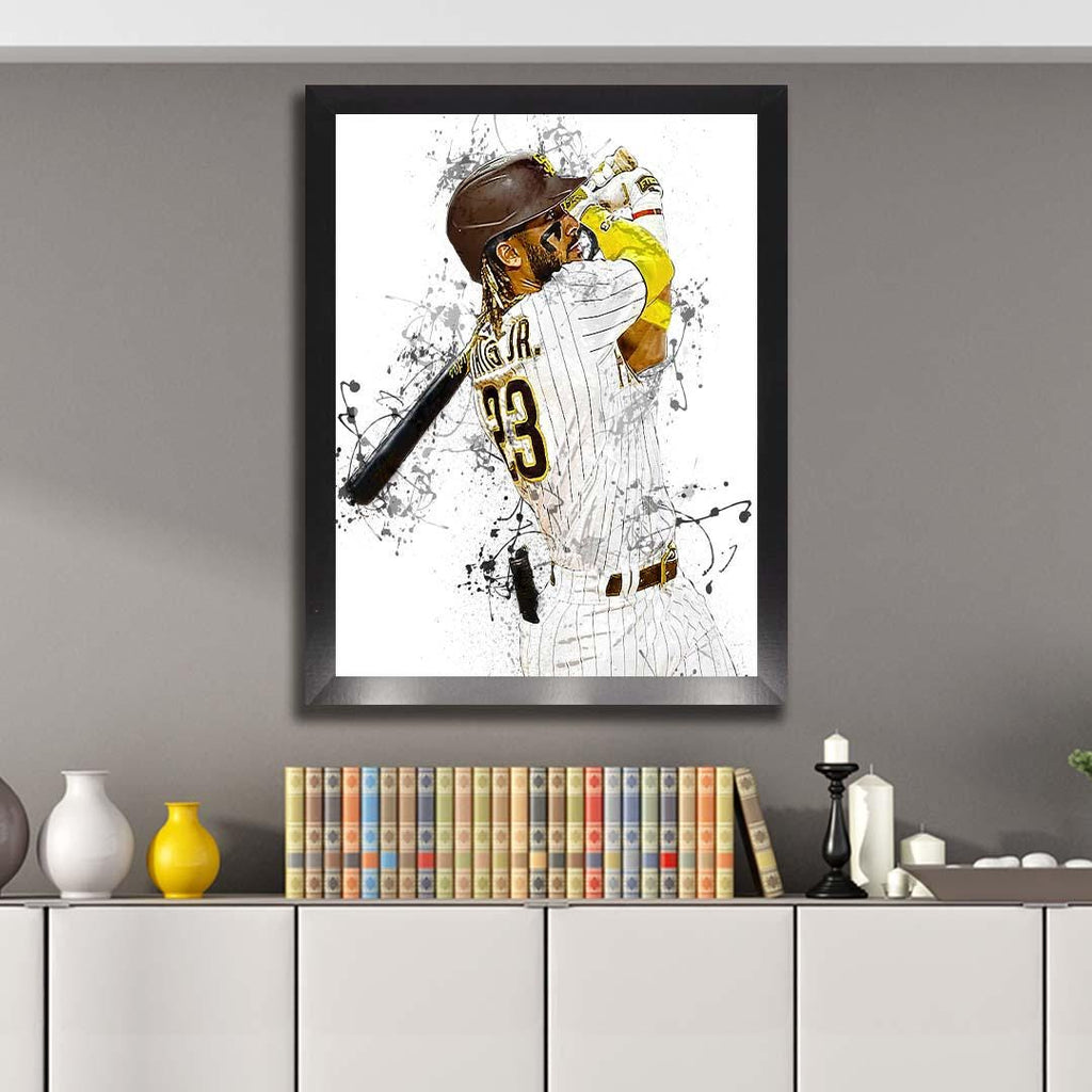 Fernando Tatís Jr Poster, San Diego Padres, Gallery Canvas Wrap, Fine Art, Wall Decor for Man Cave, Kids room, Dorm Room