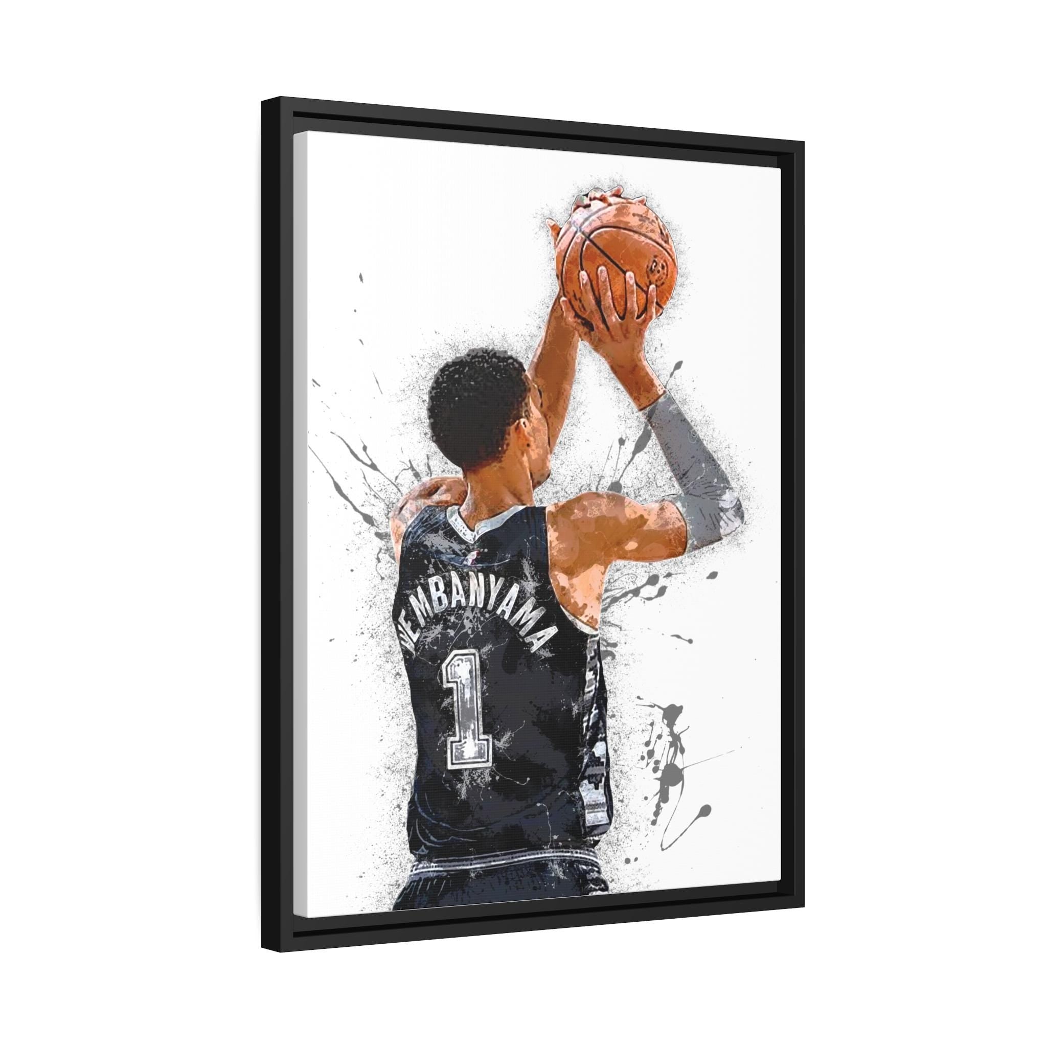 Victor Wembanyama Poster, San Antonio Spurs, Gallery Canvas Wrap or Museum-Quality Poster, Fine Art, Man Cave, Kids room, Dorm Room