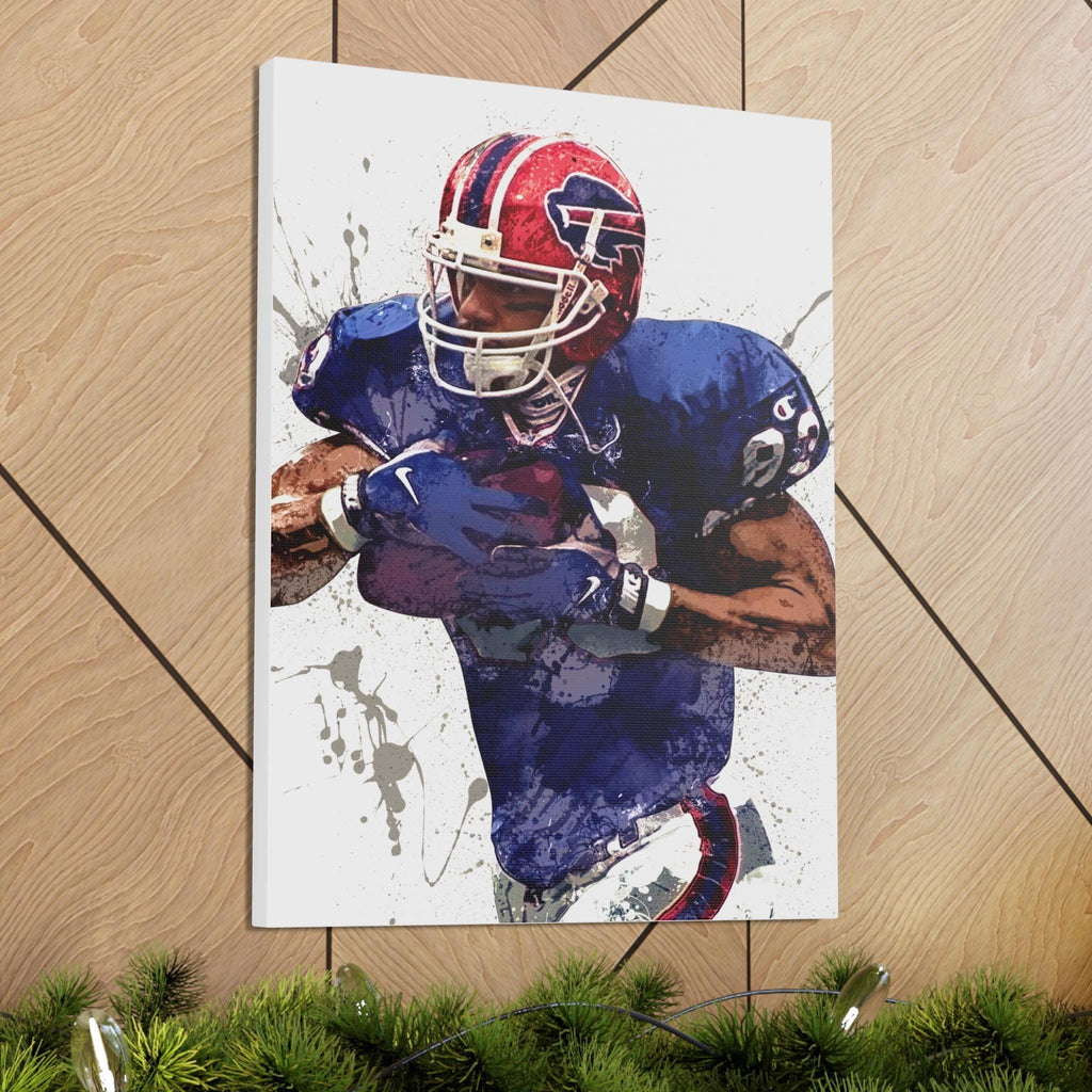 Andre Reed Poster, Buffalo Bills, Gallery Canvas Wrap or Museum-Quality Poster, Fine Art, Wall Decor, Man Cave, Kids room