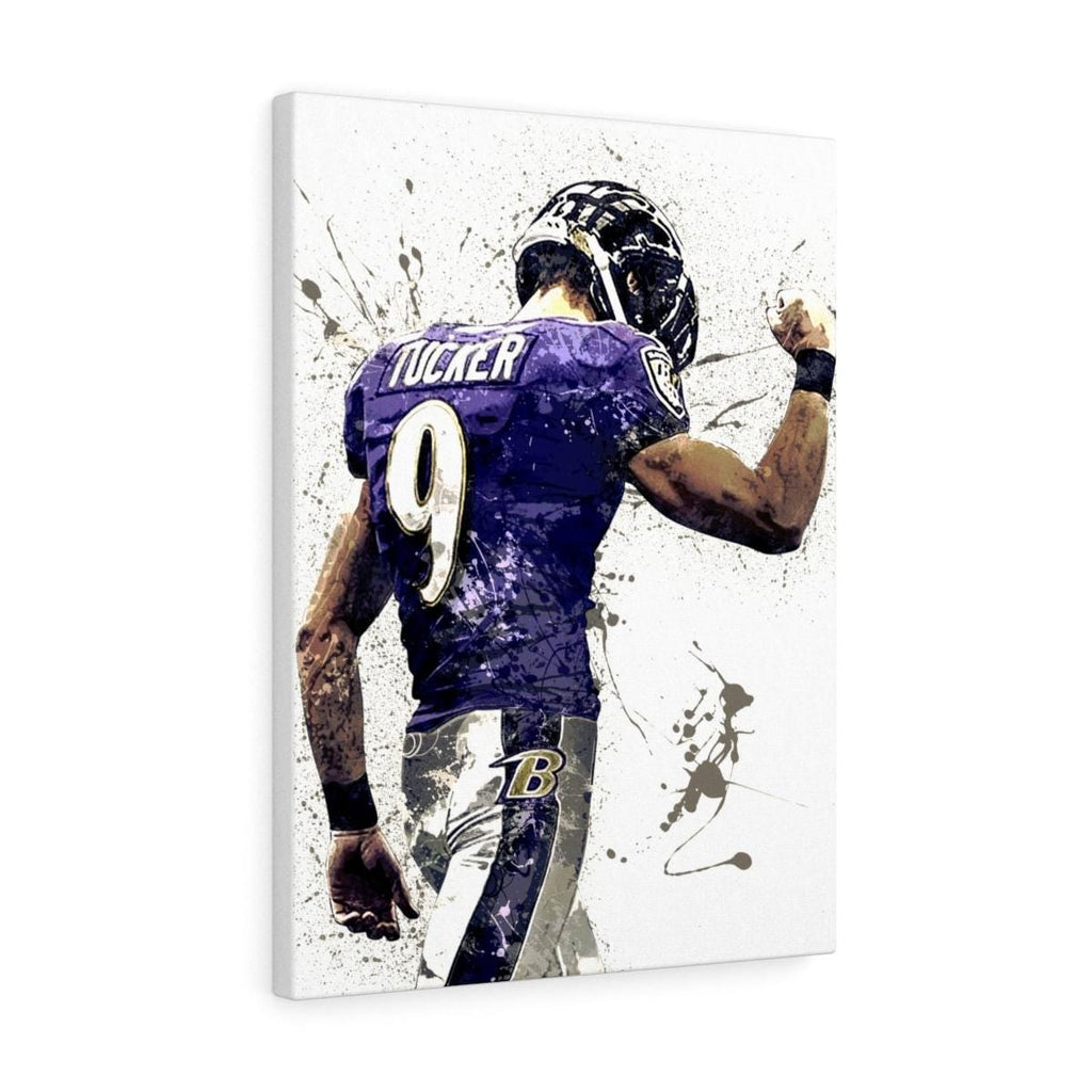 Justin Tucker Poster, Baltimore Ravens, Gallery Canvas Wrap or Museum-Quality Poster, Fine Art, Wall Decor for Man Cave, Kids room