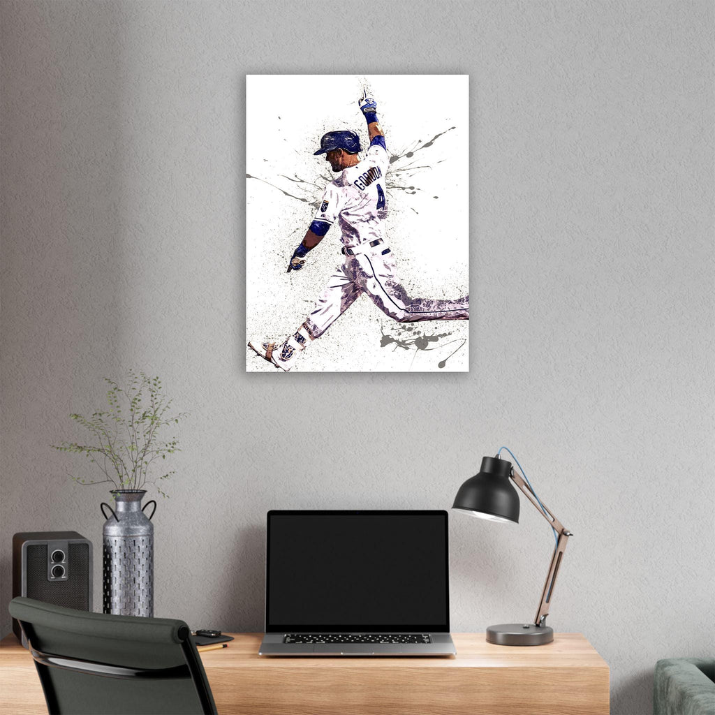 Alex Gordon Poster, Homerun Celebration, Kansas City Royals, Gallery Canvas Wrap, Premium Poster, Man Cave, Kids room, Dorm Room, Kids Room