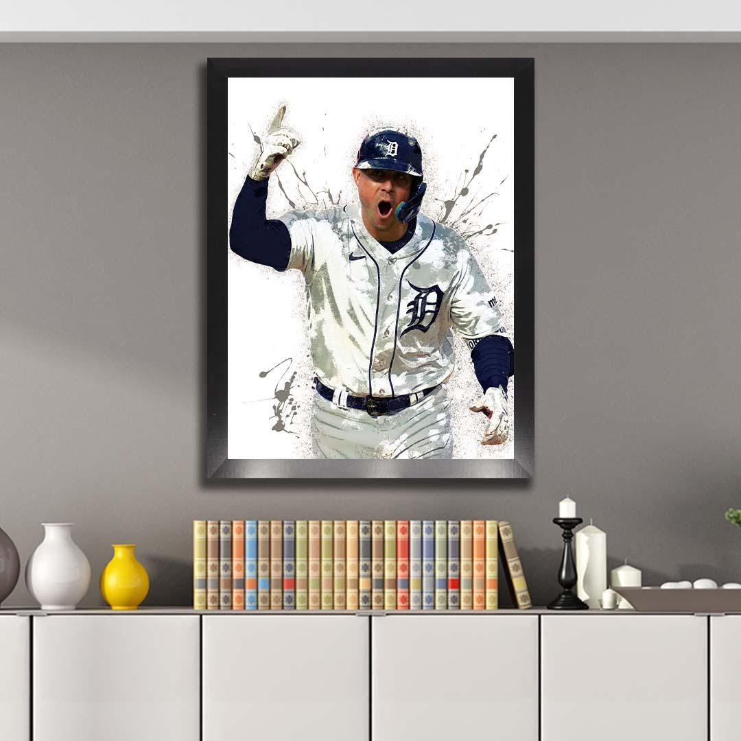 Spencer Torkelson Poster, Detroit Tigers, Gallery Canvas Wrap, Fine Art, Wall Decor for Man Cave, Kids room, Dorm Room