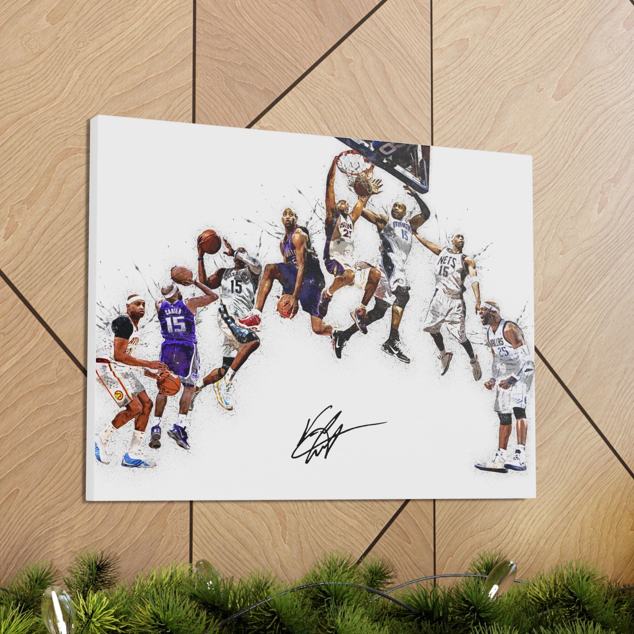 Vince Carter Poster, "Through the Years Series" Toronto Raptors, Gallery Canvas Wrap or Poster Man Cave, Kids room, Dorm Room