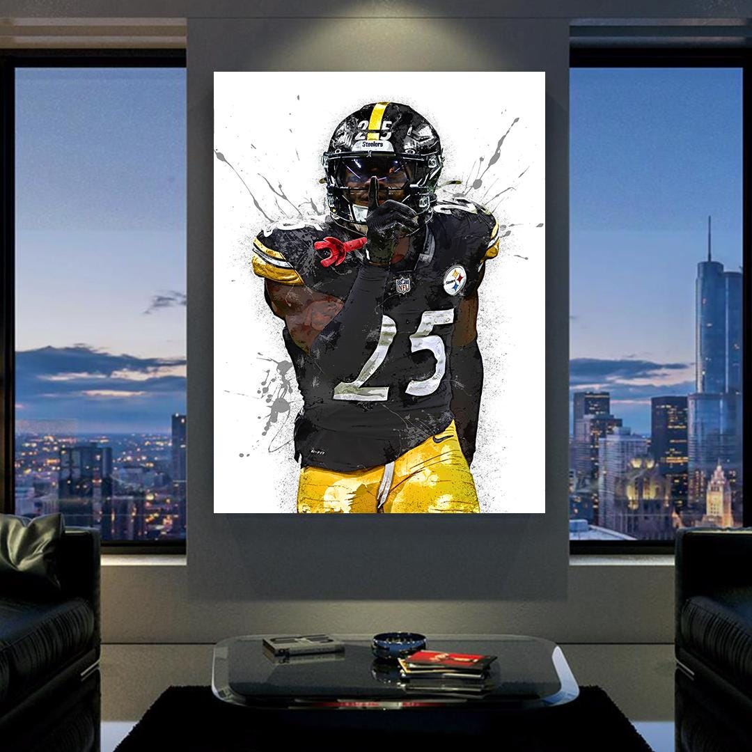 DeShon Elliott Steelers Poster: Man Cave Wall Art, Kids Room Decor