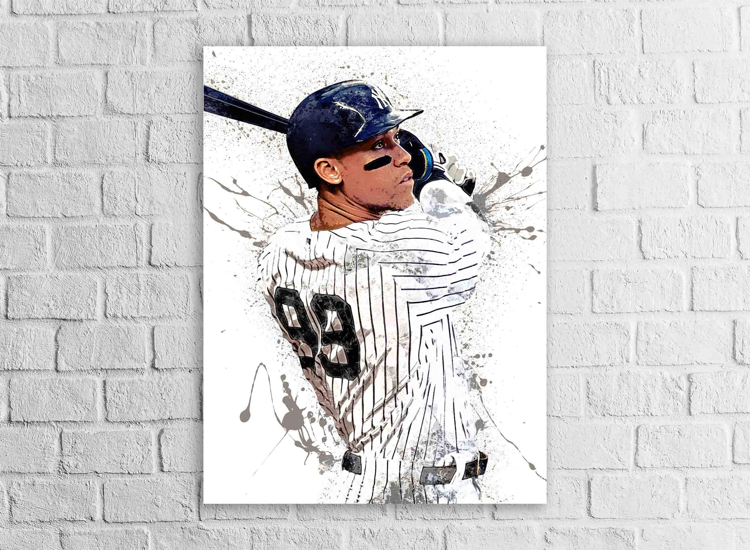 Aaron Judge NY Yankees Art Print: Man Cave Wall Decor