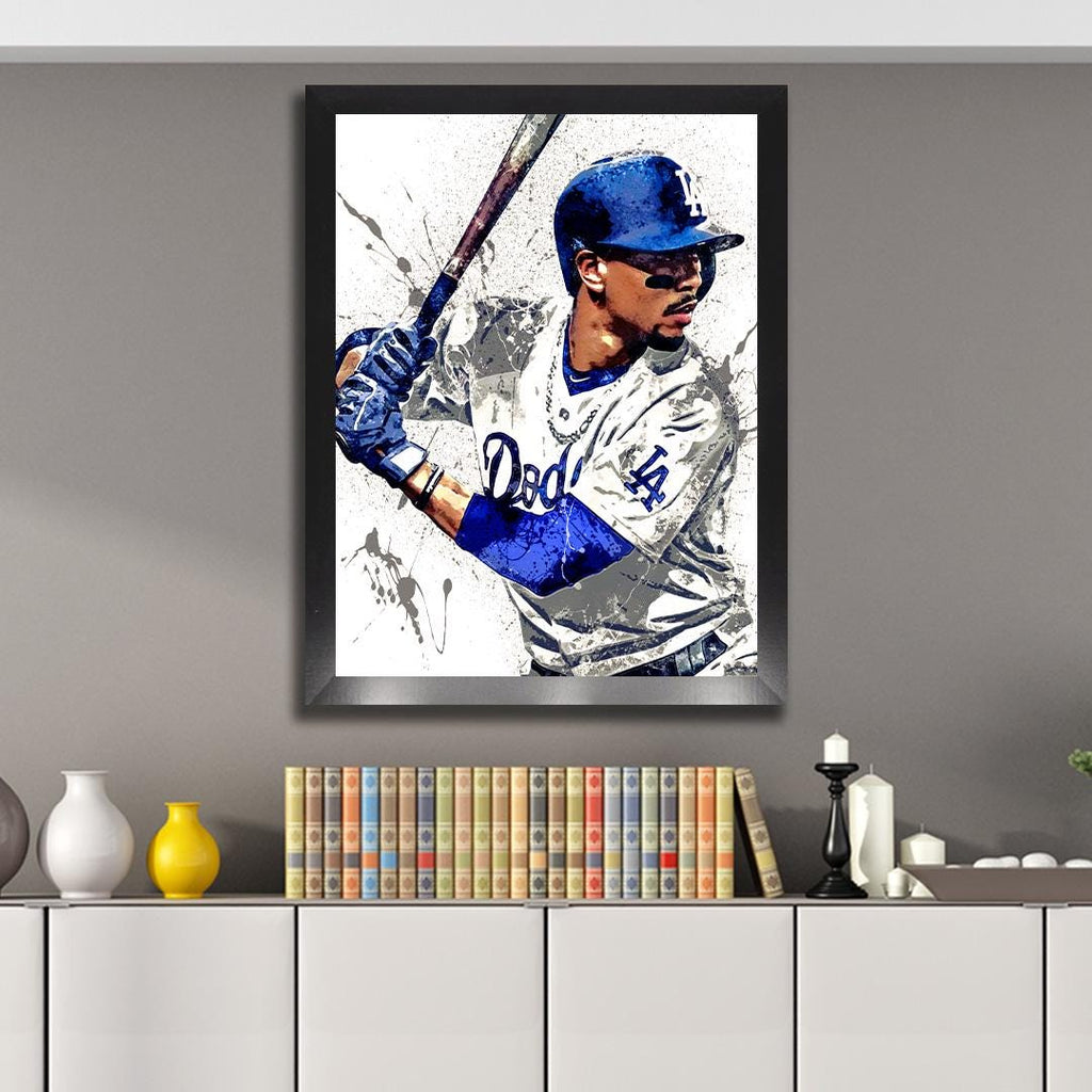 Mookie Betts, Freddie Freeman, Los Angeles Dodgers, Gallery Canvas Wrap, Fine Art, Wall Decor for Man Cave, Kids room, Dorm Room