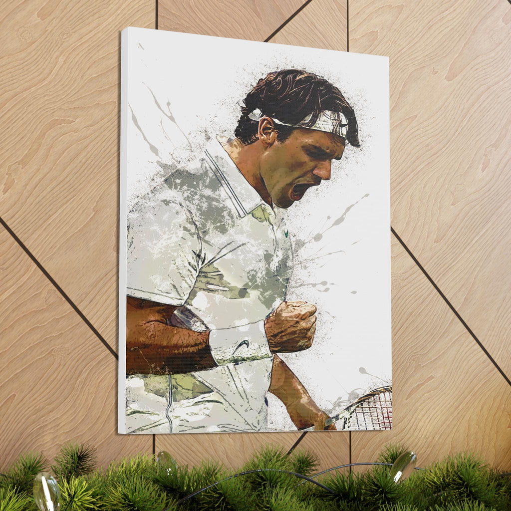 Roger Federer Poster, Gallery Canvas Wrap or Premium Poster, Quality, Man Cave, Office, Dorm Room, Kids room
